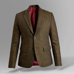 Customer Order Spotlight! Tweed Jacket commissioned by our client from Taneytown. Fabric: Haberdasher Rust Tweed, Lapel: Notch Lapel (3-3.2"), Buttons: Faux Horn Brown, Vents: Double Vent #studiosuits #tweedjacket #herringbone #tweed #jacket #menswear #mensfashion #customerorder #classyman #gentlemenchoice #closet #fashion #sartorial #bespoke #tailoring #style #vintagefashion #gentlemanstyle #browntweedjacket #winterfashion #winteroutfit #tweedcoat #classicmenswear #weekend Tweed Blazer With Welt Pockets For Work, Tweed Blazer With Lapel Collar For Office, Office Tweed Blazer With Lapel Collar, Tailored Tweed Blazer For Work, Business Casual Tweed Blazer With Suit Collar, Tweed Jacket For Formal Winter Occasions, Office Tweed Blazer With Notch Lapel, Single-breasted Tweed Jacket With Notch Lapel, Formal Tweed Sport Coat With Notch Lapel