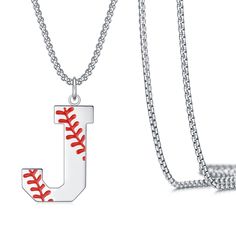 PRICES MAY VARY. Baseball Gifts:This Baseball jewelry is the perfect gift for Teen boys,Men,friends, Dad, father, boyfriends,sons,Coach,Team and baseball lovers.Baseball Gifts Perfect for Birthday, father's day,Valentine's Day, back to school ,Christmas, father's day, Baseball Game. Baseball Initial Letter Necklace:This boys baseball alphabet necklace contains 26 letters, each letter has a different meaning,men can choose the special letter,Choose your Initial letter, or give this baseball gift Baseball Gifts For Boys, Baseball Gifts For Boyfriend, Baseball Letters, Baseball Jewelry, Men Friends, Baseball Necklace, Special Letters, Alphabet Necklace, Gifts For Teen Boys