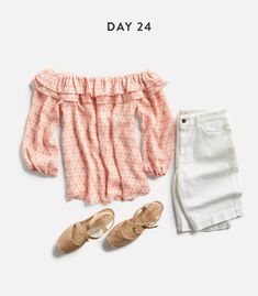 Monthly Stitch Fix Trends Not sure about the pink, but love the style of the shirt Office Interview Outfit, Shoes Stitch, Happy Hour Outfit, Chic Office Outfit, Strapless Bras, Combo Color, Peach Fabric, Older Women Fashion