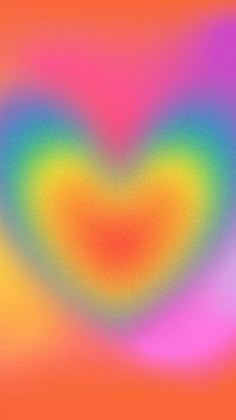 an image of a colorful heart in the air