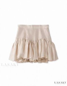 Lasaky - High-waisted Pleated Mini Skirt in Solid Color Sequin Midi Skirt, Umbrella Skirt, Mirror Hanging, Tube Skirt, Car Rearview Mirror, Skirts Midi High Waisted, Brown Outfit, Movie Character, Denim Midi Skirt