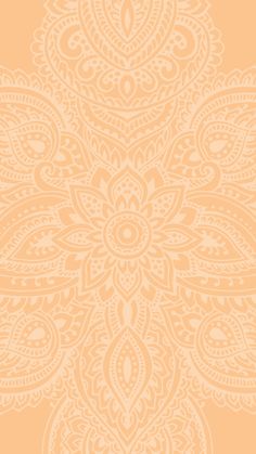 an orange and beige background with intricate designs