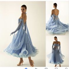 Simple Ballroom Dress, Ballroom Waltz Dresses, Elegant Dance Costumes, Standard Dresses Ballroom, Ballroom Dress Gowns, Ballroom Dancing Outfits, Dancer Hairstyles, Ballroom Dance Dresses Waltz, Ballroom Outfit