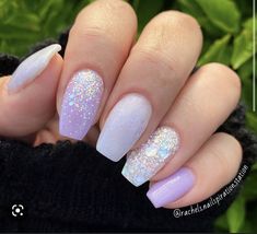 Lavender Color Nails, Jennifer Nails, Ombre Gel Nails, Bridesmaids Nails, Lavender Nails, Work Nails, Color Nails, Short Nail Designs, Instagram Look