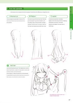 Hair Guide Drawing, Hair Display, Kawaii Bee, Manga Drawing Books, Body Type Drawing, Manga Poses, Manga Hair