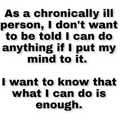 I Can Do Anything, Chronic Condition, Chronic Disease