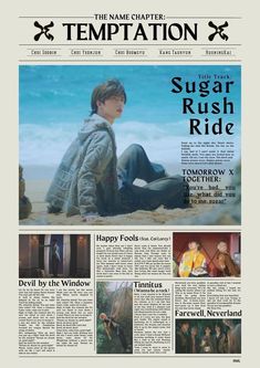 the front page of a newspaper with an image of a boy sitting on the beach