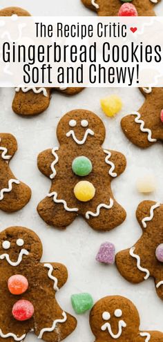 the recipe for gingerbread cookies is so soft and chewy