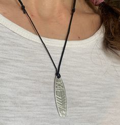 Tribal Surfboard 925 Sterling Silver Necklace - Jewelry Description: This item is an amazing silver representation of a Tribal Surfboard, with striking details. We simply call it Aloha! It's 100% Brand new and unique in it's kind  If you are looking for a unique, stylish and high quality piece of jewelry then this item is perfect for you!  Jewelry is this one little thing that can make you feel unique. Color:Silver Material :925 Sterling Silver Dimensions (cm): length 4.5 x width 1.3 x height 0. Wave Surf, Hawaii Gift, Surfboard Design, Silver Necklace Pendant, Sea Wave, Womens Chokers, Rings Ideas, Tie Pin, Handmade Rings