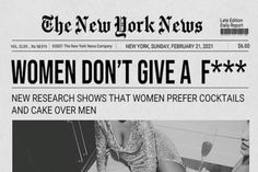 the new york news article about women don't give a f k