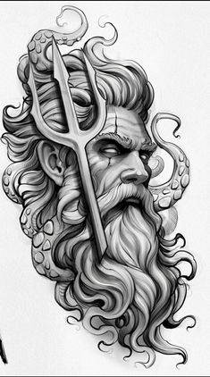 Thor Tattoo, 30 Tattoo, Hand Tattoo Designs, Octopus Tattoo Design, Aztec Tattoo Designs, Greek Mythology Tattoos, Aztec Tattoo