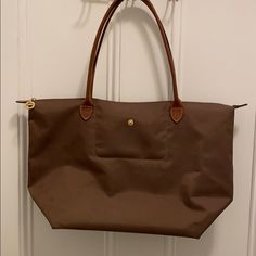 Reposhing This Item I Purchased From @Emshanley. Loved It, But Ready To Rotate For Something New. Questions? Leave A Comment Below! Longchamp Le Pliage Brown, Longchamp Le Pliage Large, Longchamp Purse, Longchamp Le Pliage, Green And Brown, Inside Pocket, Bag Lady, Shoulder Bag, Tote Bag