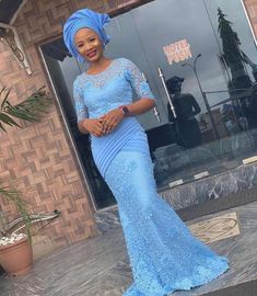 75 New Beautiful Lace Gown Styles For 2022 | ThriveNaija Lace Asoebi, Lace Skirt And Blouse, Nigerian Lace Dress, African Party Dresses