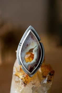 Bezel Set Rings, Silversmith Rings, Handmade Silver Rings, Rings Stones, Silversmithing Jewelry, Dope Jewelry Accessories, Unique Silver Rings, Set Rings, Plume Agate