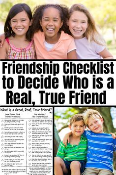 Help your kids decide for themselves who their good, real, true friends are with this Friendship Checklist from Coffee and Carpool. Parents want their kids to have good, solid friends who lift them up and treat them well and inspire them to be their best selves. Grab this Friendship Checklist from Coffee and Carpool right now! Values Clarification, Friendship Issues, Be Kind To Others, Kid Life, Parenting Goals