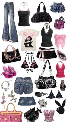 Street Style Outfits Casual, 2000s Fashion Trends, Early 2000s Fashion, 2000s Fashion Outfits, Y2k Clothes, Y2k Outfits, Y2k Black