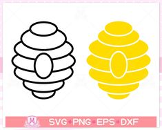 a beehive with the word svng eps dxf