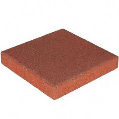 a red brick on a white background