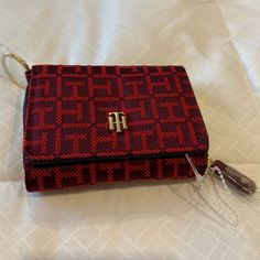 Tommy Hilfiger Wallet New With Tags Trendy Red Rectangular Wallet, Tommy Hilfiger Red Bag For Everyday Use, Tommy Hilfiger Rectangular Wallet For Everyday Use, Tommy Hilfiger Wallet, Tommy Hilfiger Bags, Wallets, Coin Purse, Tommy Hilfiger, Bag Lady