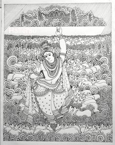 Rasta Art, Worli Painting, Mysore Painting, Indian Traditional Paintings, Pen Work, Gond Painting, Durga Painting, Kerala Mural Painting, Kalamkari Painting