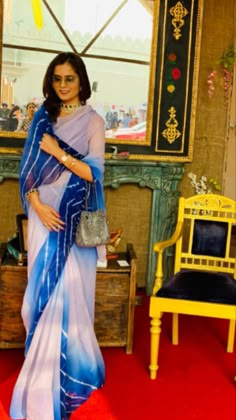 Leheriya Saree Styling, Rajputi Saree Fashion Styles, Royal Rajputi Saree, Darbari Sari