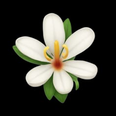 AI emoji generated from the prompt: Fleur de monoï Ios18 Stickers, Ios18 Emoji, Flower Emoji, Apple Flowers