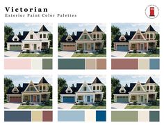 the exterior paint color palettes for victorian homes