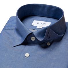 Description:An essential piece for your spring summer wardrobe, tick off your crucial blue office shirt now. Eton have constructed the button-under shirt from a soft and breathable cotton-linen mix which features unique wrinkle-free technology that will ensure you always look your best. Blue Linen Shirt Men, Spring Tones, Blue Linen Shirt, Bow Scarf, Swimwear Suits, Linen Shirt Men, The Office Shirts, Slim Fit Shirt, Look Your Best