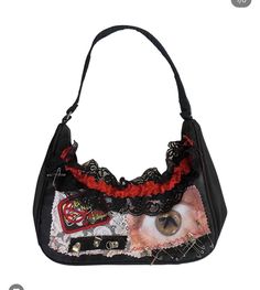 Reworked Bag, Punk Fashion Diy, Reworked Clothes, Eye Ball, Happy Ending, Diy Clothes Design, Thrift Flip, Fashion Victim