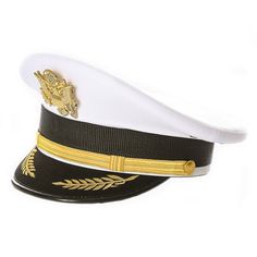 White Military Cadet Captain Sailor Hat Cadet Uniform, Maurices Style, Куклы American Girl, Tall Hat, Military Soldier, Cadet Hat, Pork Pie Hat, Police Gear, Sailor Hat