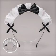 This price is for a KC only, others are not included. Maid Headband, Cosplay Cute, Cartoon Hair, How To Make Headbands, Anime Decor, Girls Sweet, Lace Bows, Decor Black, Business Gifts