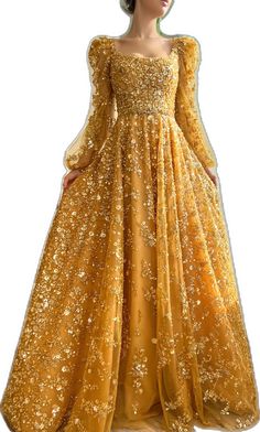 Gold Lace Prom Gown, Gold Lace Ball Gown Dress, Gold Fitted Ball Gown With Sweetheart Neckline, Gold Gown With Gold Embroidery For Gala, Glamorous Gold Gown With Sweetheart Neckline, Gold Lace Floor-length Evening Dress, Elegant Gold Sequined Ball Gown, Gold Gown With Sequins And Fitted Bodice, Gold Gown With Sweetheart Neckline And Fitted Bodice