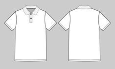 Polo Shirt Design Uniform, Polo Shirt Mockup, Drawing Topics, T Shirt Sketch, Team Shirt Designs, Polo Tshirts, Clothes Illustration, Tshirt Template