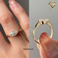 an image of a woman's engagement ring before and after it has been cleaned