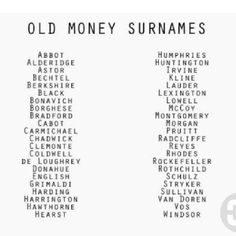 old money names are shown in black and white