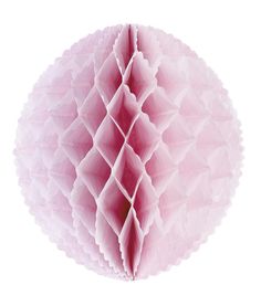 a pink tissue ball on a white background