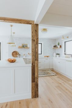 the kitchen is clean and ready for us to use in its new owner's home