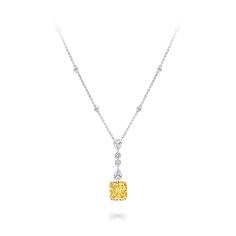 Graff Necklace, Yellow Diamond Pendant, Yellow Diamond Jewelry, Graff Jewelry, Diamond Necklace Jewelry, 14k Gold Initial Necklace, Beautiful Diamond Necklace, Graff Diamonds, Canary Diamond