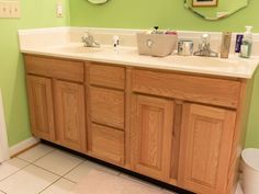 Stock Cabinets For Bathroom Vanity, Refacing Bathroom Cabinets