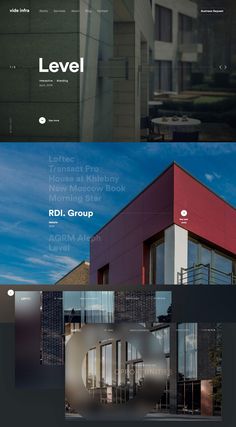 the website design is designed to look like an architectural building