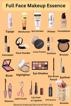 This guide spills the tea on creating a full face masterpiece using budget-friendly Essence makeup. Get gorgeous, glowing skin, captivating eyes, and kissable lips – all without breaking the bank!
essence makeup tutorial, full face makeup essence, cheap makeup routine, drugstore makeup look, full makeup for beginners
#essencemakeup #fullfacemakeup #drugstoremakeup #makeupforbeginners #makeuplover #budgetbeauty #makeuphacks #glowingskin #makeuplife #drugstorefinds Crush Qoutes, Makeup Products List, Hd Make Up, Makeup Names, Beginner Makeup Kit, Tone Makeup, Products Aesthetic, Full Face Makeup Tutorial, Bentuk Alis