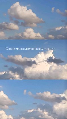 clouds made everything healthier by using them to make it look like they are floating in the air