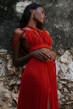 Simone Dress – NOMADIC Wrap Braids, Boho Store, Goddess Gown, Athena Goddess, Summer Street, One Clothing, Handmade Dresses, Aphrodite, Red Fashion