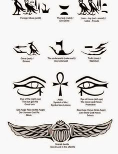 the egyptian symbols and their meanings