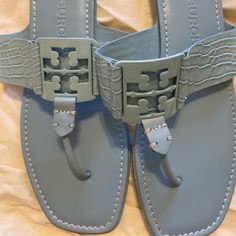 Great Condition-Minor Wear To Soles Tory Burch Shoes, Women's Shoes Sandals, Tory Burch, Shoes Sandals, Georgia, Color Blue, Women Shoes, Sandals, Women Shopping