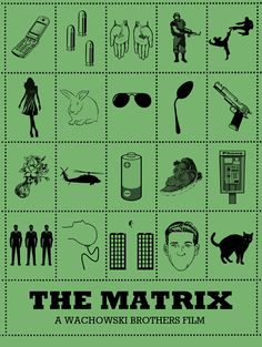 the poster for the movie,'the mattrixx - a wachoski brothers film '