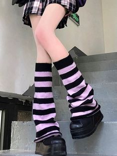 The price is for a pair of leg warmers only, others are not included. Kuromi Leg Warmers, Pink Knee-high Leg Warmers For Fall, Knee-high Pink Leg Warmers For Fall, Purple Casual Leg Warmers For Fall, Casual Purple Leg Warmers For Fall, Purple Leg Warmers, Steampunk Fashion Female, Punk Style Outfits