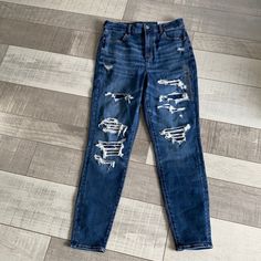 Curvy Super Hi-Rise Brand New Size 10 Jeans, Jeans American Eagle, American Eagle Jeans, Jeans Color, Colored Jeans, American Eagle Outfitters, American Eagle, Blue Black, Women Jeans