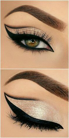 Make Up Mata, Almond Eye Makeup, Halloweenský Makeup, Diy Makeup Remover, Eyeliner Hacks, Mekap Mata, Eyeshadow Glitter, Makeup Tip, Disney Makeup