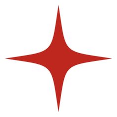 a red star on a white background